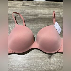 NWT Auden lightly lined, Demi coverage, underwire bra, women’s rose